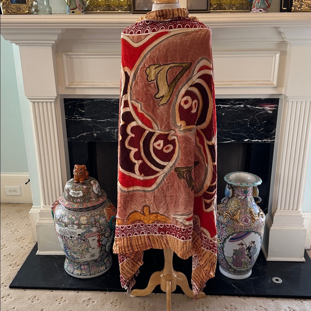 Bohemian Red, Gold & Brown “Aquarius” Pareo - Picture 5 of 5